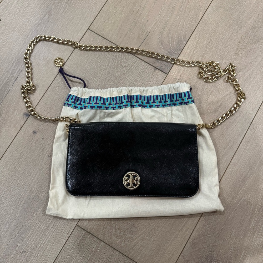 Tory Burch Black Leather Crossbody Bag